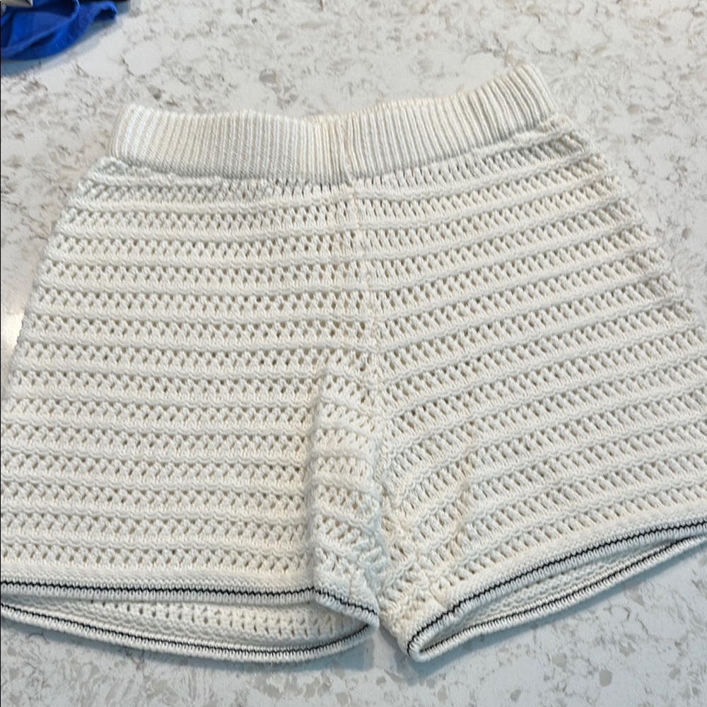 Wild Fable White High Waist Knit Shorts